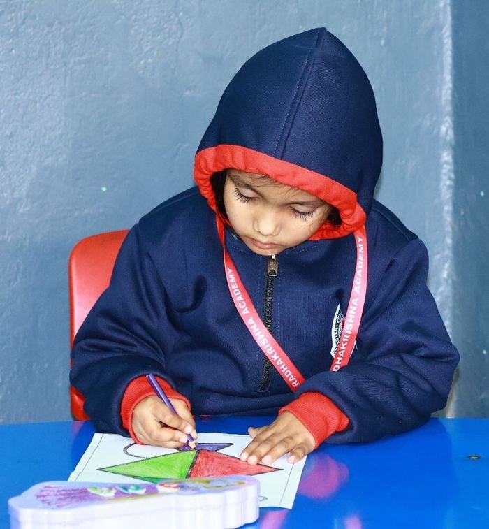 Pre-primary student drawing